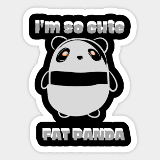 FAT PANDA Sticker